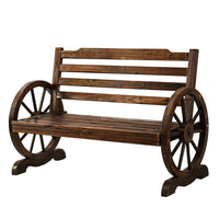 Wooden Garden Bench Seat Outdoor Furniture Wagon Chair Patio Lounge Kings Warehouse