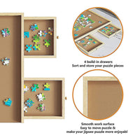 Wooden Jigsaw Puzzle Table Board Storage Table Tray Puzzle For Adult Kid Baby & Kids Kings Warehouse