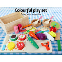 Wooden Kitchen Set Pretend Play Toys Cooking Food Sets Children White Kings Warehouse 