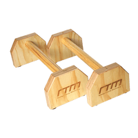 Wooden Parallette Bars Push Up & Dip Workouts Sports & Fitness Kings Warehouse