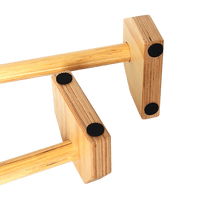 Wooden Parallette Bars Push Up & Dip Workouts Sports & Fitness Kings Warehouse