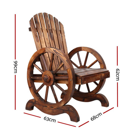Wooden Wagon Chair Outdoor Furniture Kings Warehouse