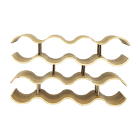 Wooden Wave Wine Rack/Creative Home Grape Wine Holder Shelf Cabinet/Bottle Rack Home & Garden Kings Warehouse