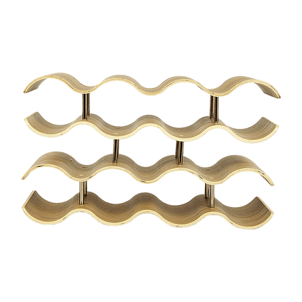 Wooden Wave Wine Rack/Creative Home Grape Wine Holder Shelf Cabinet/Bottle Rack Home & Garden Kings Warehouse