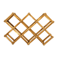 Wooden Wine Rack Freestanding 10 Bottles Countertop Storage Home & Garden Kings Warehouse