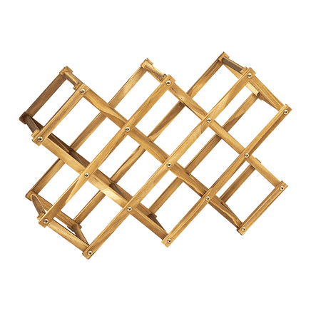 Wooden Wine Rack Freestanding 10 Bottles Countertop Storage Home & Garden Kings Warehouse