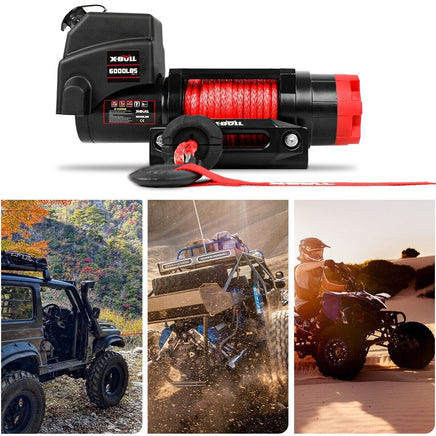X-BULL Electric Winch 6000LBS 12V BOAT Synthetic Rope Wireless Remote 4WD ATV UTV Baby & Kids Kings Warehouse