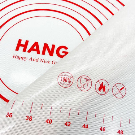 X Large Silicone Pastry Mat Thick Non Stick Baking Mat with Measurement 40*60 cm Fondant Mat Counter Mat Dough Rolling Mat Oven Liner Pie Crust Mat Red Home & Garden Kings Warehouse