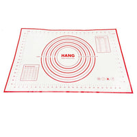 X Large Silicone Pastry Mat Thick Non Stick Baking Mat with Measurement 40*60 cm Fondant Mat Counter Mat Dough Rolling Mat Oven Liner Pie Crust Mat Red Home & Garden Kings Warehouse