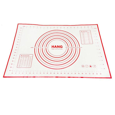 X Large Silicone Pastry Mat Thick Non Stick Baking Mat with Measurement 40*60 cm Fondant Mat Counter Mat Dough Rolling Mat Oven Liner Pie Crust Mat Red Home & Garden Kings Warehouse