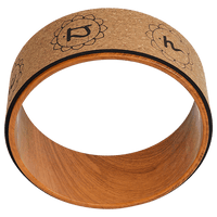Yoga Pilates Wheel Cork Circle Prop Back Chest Hips Abdomen Stretch Roller Sports & Fitness Kings Warehouse