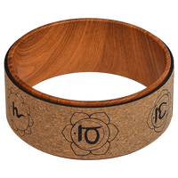 Yoga Pilates Wheel Cork Circle Prop Back Chest Hips Abdomen Stretch Roller Sports & Fitness Kings Warehouse