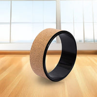 Yoga Pilates Wheel Cork Circle Prop Back Chest Hips Abdomen Stretch Roller Sports & Fitness Kings Warehouse