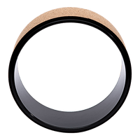 Yoga Pilates Wheel Cork Circle Prop Back Chest Hips Abdomen Stretch Roller Sports & Fitness Kings Warehouse