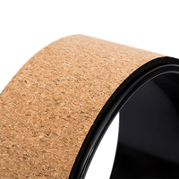 Yoga Pilates Wheel Cork Circle Prop Back Chest Hips Abdomen Stretch Roller Sports & Fitness Kings Warehouse