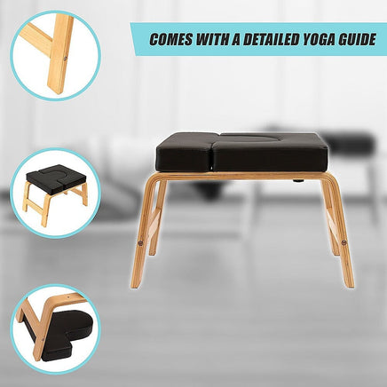 Yoga Stool Inversion Multi-Purpose Chair For Headstands Sports & Fitness Kings Warehouse