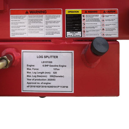 Yukon 15 Ton Unleaded Petrol Log Splitter Tools Kings Warehouse