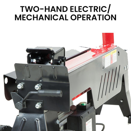 Yukon 7 Ton Electric Log Splitter With Side Protectors Axe Wood Cutter Tools Kings Warehouse