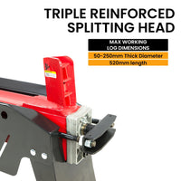 Yukon 7 Ton Electric Log Splitter With Side Protectors Axe Wood Cutter Tools Kings Warehouse