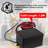 ZESUPER 12V Winch 4500LBS Electric Winch ATV Winch Synthetic Rope BOAT Trailer Auto Accessories Kings Warehouse