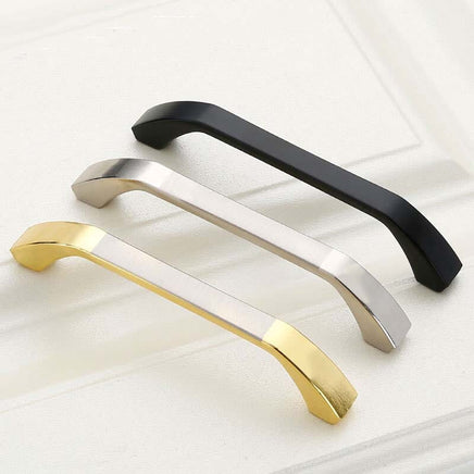 Zinc Kitchen Cabinet Handles Bar Drawer Handle Pull gold color hole to hole 96MM Kings Warehouse
