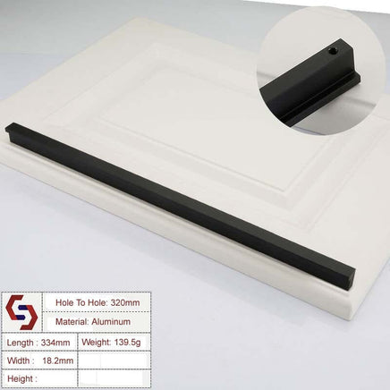 Zinc Kitchen Cabinet Handles Drawer Bar Handle Pull 320mm Kings Warehouse