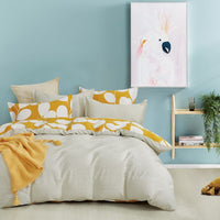 Zoey 100% cotton reversible quilt cover set-super king size Kings Warehouse