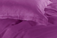 1000TC Tailored Single Size Purple Duvet Doona Quilt Cover Set Kings Warehouse