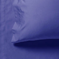 1000TC Ultra Soft Fitted Sheet & Pillowcase Set - Single Size Bed - Royal Blue Kings Warehouse