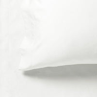 1000TC Ultra Soft Queen Size Bed White Flat & Fitted Sheet Set Kings Warehouse