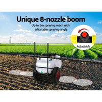 100L ATV Weed Sprayer 5M Boom Trailer Spot Spray Tank Farm Pump Home & Garden > Garden Tools Kings Warehouse