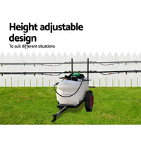 100L ATV Weed Sprayer 5M Boom Trailer Spot Spray Tank Farm Pump Home & Garden > Garden Tools Kings Warehouse