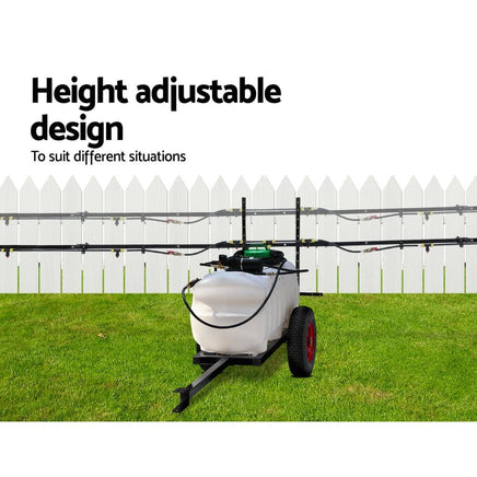 100L ATV Weed Sprayer 5M Boom Trailer Spot Spray Tank Farm Pump Home & Garden > Garden Tools Kings Warehouse