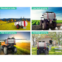 100L ATV Weed Sprayer 5M Boom Trailer Spot Spray Tank Farm Pump Home & Garden > Garden Tools Kings Warehouse