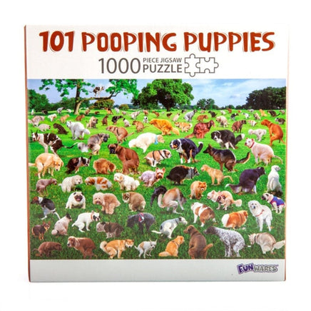 101 Pooping Puppies 1000 pc Jigsaw Puzzle Kings Warehouse