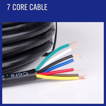 10M X 7 Core Wire Cable Trailer Cable Automotive Boat Caravan Truck Coil V90 PVC Kings Warehouse