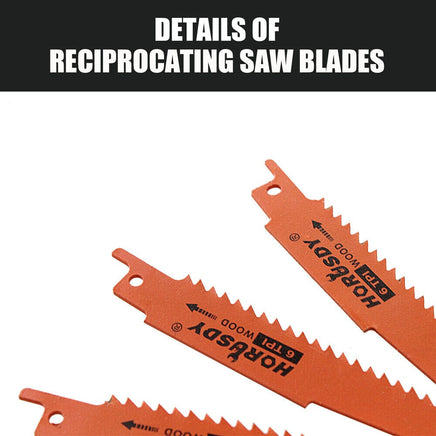 10Pc Reciprocating Saw Blades Set For Wood Metal Timber Demolition Cutting Tool Kings Warehouse