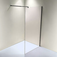 1100 x 2100mm Frameless 10mm Safety Glass Shower Screen Kings Warehouse