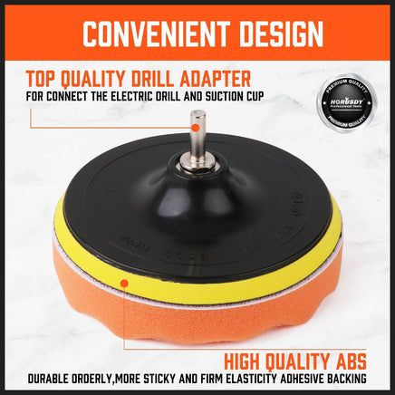 11Pc 6" Buffing Waxing Polishing Pads Kit Sponge Pad Set For Car Polisher Drill Kings Warehouse