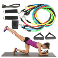 11Pcs/Set Pull Rope Belt Elastic Home Gym Fitness Exercise Resistance Band Kings Warehouse