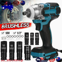 1/2" Cordless Impact Wrench Driver Brushless Rattle Gun For Makita 18V Battery Kings Warehouse