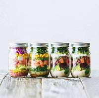 12 Pieces Canning Jars - 480ml Mason Jar Empty Glass Spice Bottles with Airtight Lids and Labels Appliances Supplies Kings Warehouse