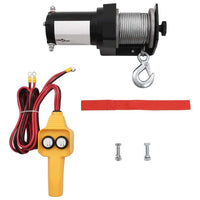 12 V Electric Winch 907 KG Wire Remote Control Kings Warehouse 