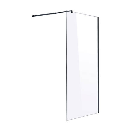 1200 x 2100mm Frameless 10mm Safety Glass Shower Screen Kings Warehouse