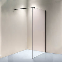 1200 x 2100mm Frameless 10mm Safety Glass Shower Screen Kings Warehouse