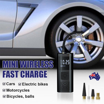 12V Cordless Car Tire Air Inflator Electric Pump Portable Tyre USB Rechargeable Kings Warehouse