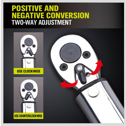 1/4" Drive Click Torque Wrench 5-25NM Ratchet Spanner Adjustable Hand Repair New Kings Warehouse