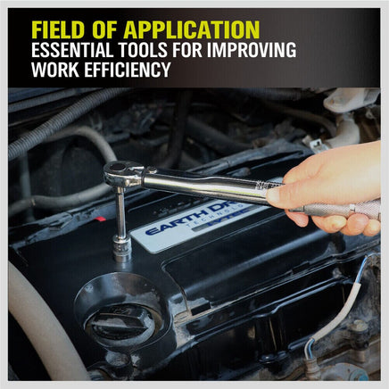 1/4" Drive Click Torque Wrench 5-25NM Ratchet Spanner Adjustable Hand Repair New Kings Warehouse