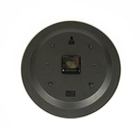 14-inch Round Wall Clock Silent Non-Ticking Quartz Battery Operated Wood Grain Kings Warehouse