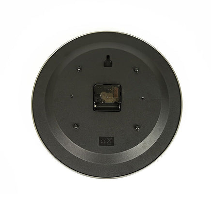 14-inch Round Wall Clock Silent Non-Ticking Quartz Battery Operated Wood Grain Kings Warehouse